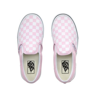 Vans Checkerboard Classic Slip-On - Çocuk Slip-On Ayakkabı (Beyaz)